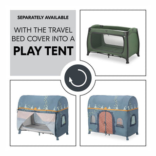 Hauck Play N Relax Center Travel Cot - Dark Green