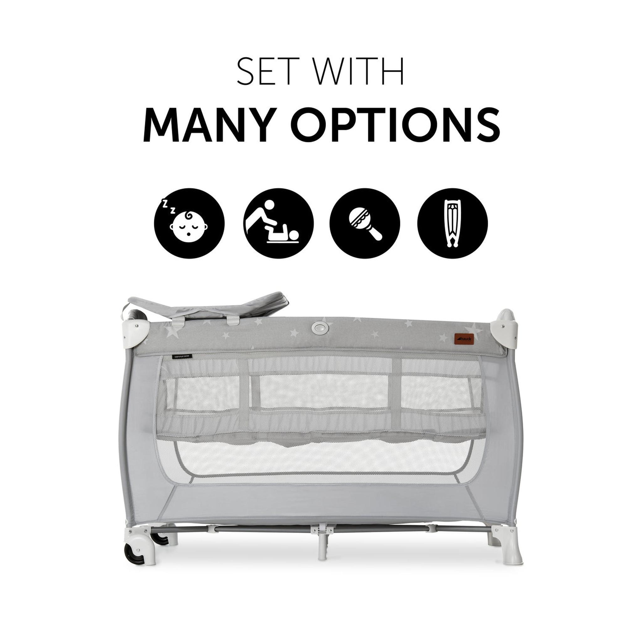 hauck playpen Hauck Sleep N Play Center Stars Travel Cot