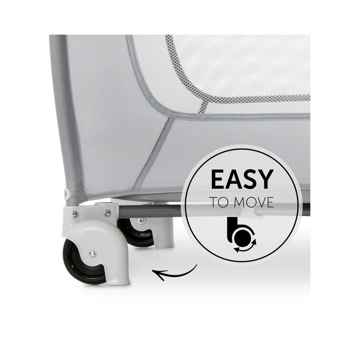 Hauck Sleep N Play Center - Travel Cot & Playpen - Grey Stars