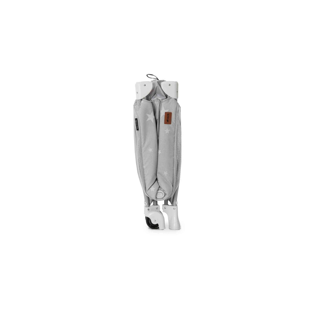 Hauck Sleep N Play Center - Travel Cot & Playpen - Grey Stars – folded