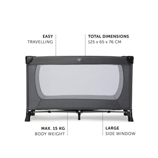 Hauck Dream N Play Plus Travel Cot - Grey