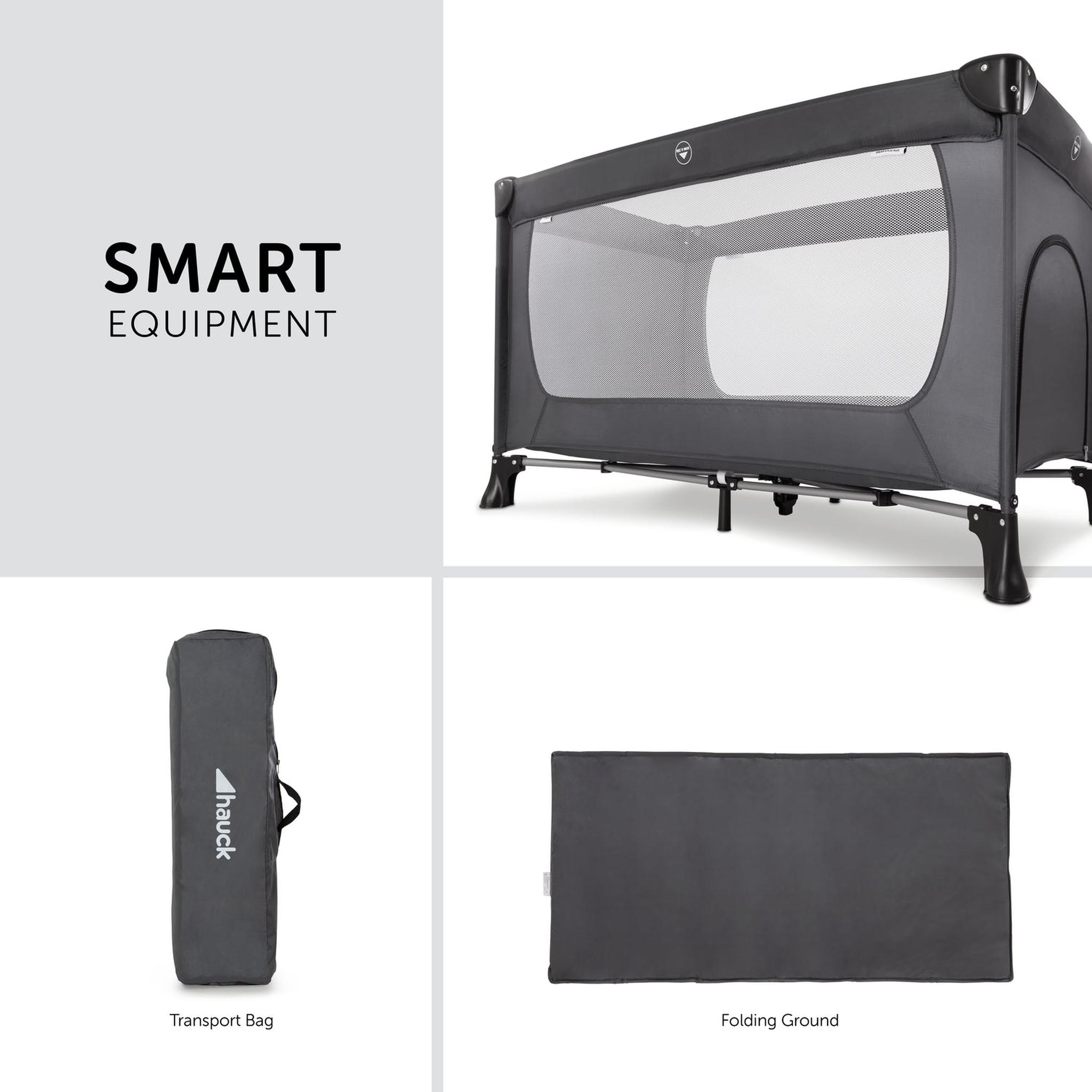 Hauck 600818 Sleep'n Play Go Plus 4-delig Campingbedje Vanaf De Geboorte Tot 15 Kg Met Zijopening Wielen Inklapbaar Draagtas Grijs Hauck 600818 Sleep'n Play Go Plus 4-delig Campingbedje Vanaf De Geboorte Tot 15 Kg Met Zijopening Wielen Inklapbaar Draagtas Grijs