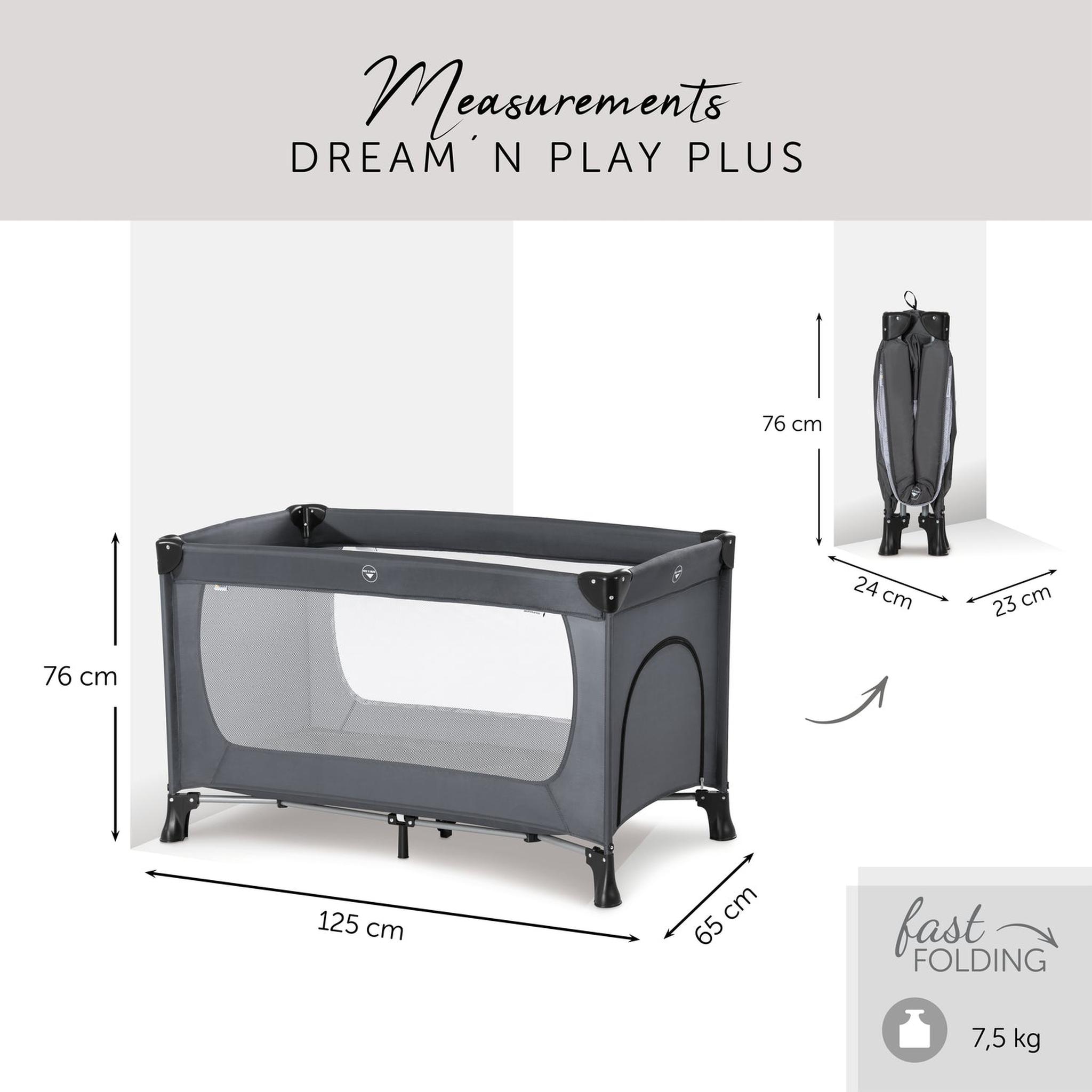hauck dream n play how to put up Hauck Dream N Play Plus Travel Cot - Grey