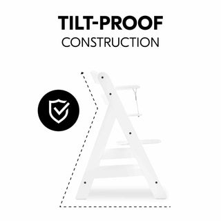 Hauck Alpha+ Premium Bundle Wooden High Chair - Beech White