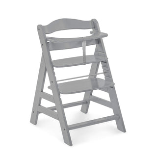 Hauck Alpha+ Premium Bundle Wooden High Chair - Beech Grey