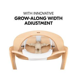 Hauck Alpha+ Economy High Chair Bundle - Wooden High Chair - Beech Natural