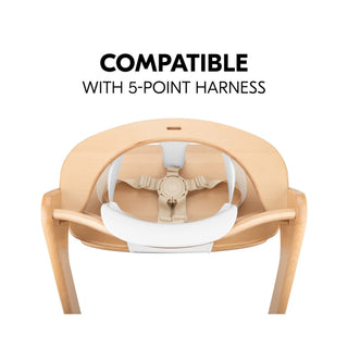 Hauck Alpha+ Economy High Chair Bundle - Wooden High Chair - Beech Natural