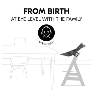 Hauck Alpha+ Premium Bundle Grey High Chair - Beech Grey