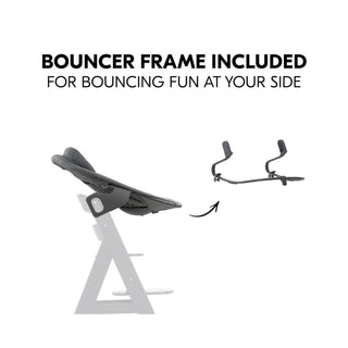 Hauck Alpha+ Premium Bundle Grey High Chair - Beech Grey
