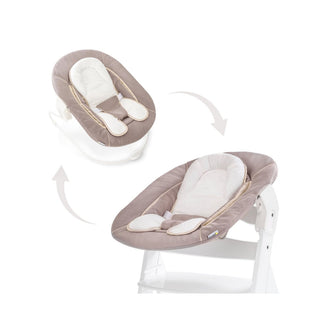 Hauck Alpha+ Economy High Chair Bundle - Wooden High Chair - Beech Natural