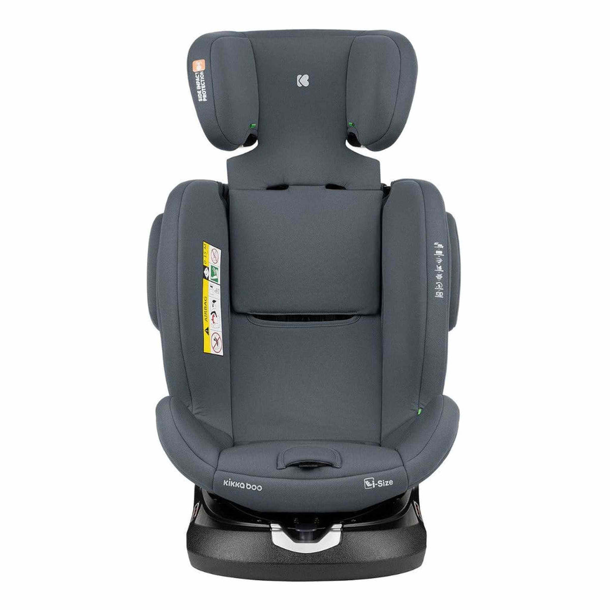 KikkaBoo i-Felix i-Size Car Seat ISOFIX 40-150 cm Dark Grey – booster mode