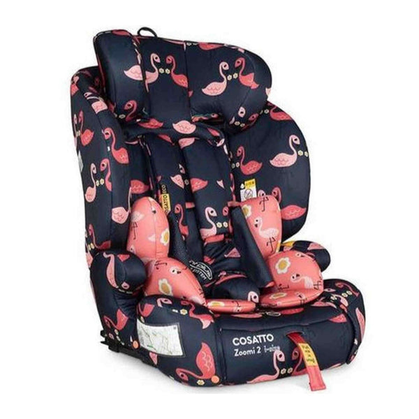 Cosatto Zoomi 2 i-size Car Seat Pretty Flamingo, ISOFIT Adjustable Headrest