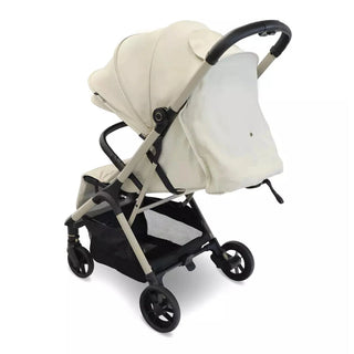 My Babiie MBX7 Ivory Compact Stroller – Lightweight, Auto-Fold, Birth to 22kg