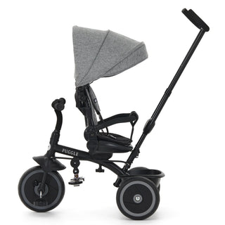 Puggle Easy Twist 6-in-1 Folding Trike with Parent Handle – Melange Grey