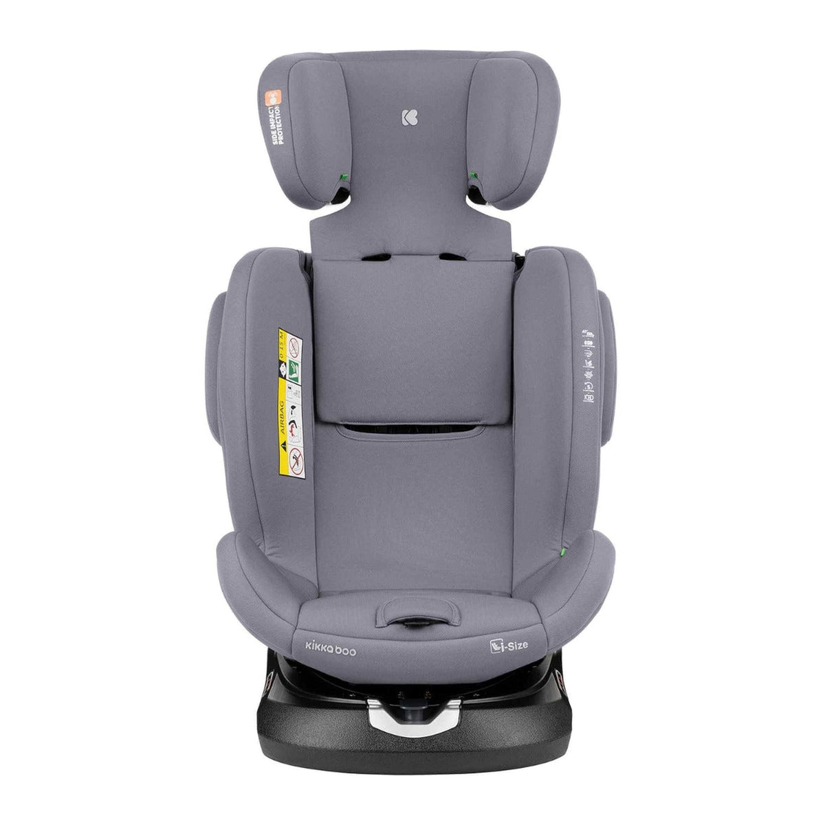 KikkaBoo i-Felix i-Size ISOFIX Car Seat 40–150cm – Light Grey