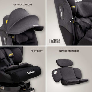 JoviKids Ranger 2 i-Size Car Seat with Leg Extension Cushion - Twilight