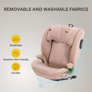 JoviKids Leon ISOFIX Booster Car Seat R129 i-Size Group 2/3 15 Months to 12 Years Rosewood