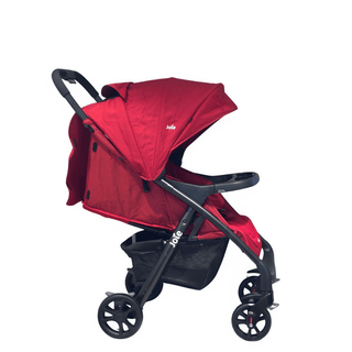 Joie Muze LX Lie-Flat Stroller with Footmuff – Cranberry Birth to 15kg