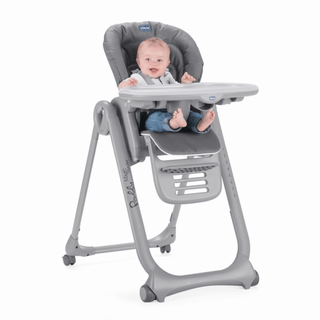 Chicco Polly Magic Highchair – Birth to 3 Years | Adjustable Height, Removable Tray, Toy Bar