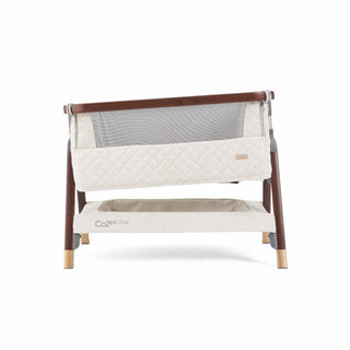 Tutti Bambini CoZee Luxe Bedside Crib - Walnut/Cream
