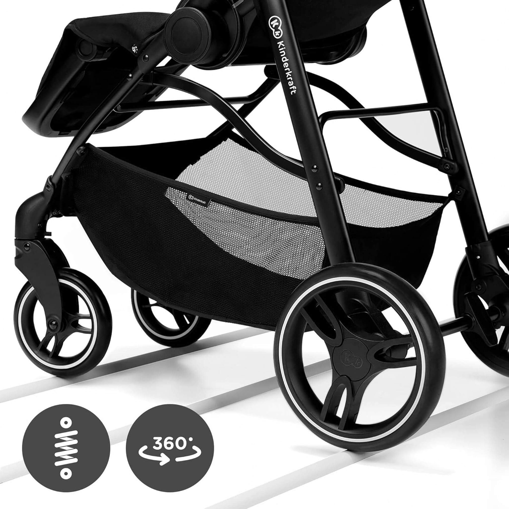 Kinderkraft Vesto Baby Stroller Grey – The Tiny Toddlers