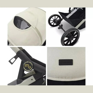 My Babiie MB33 Tandem Double Pushchair - Ivory