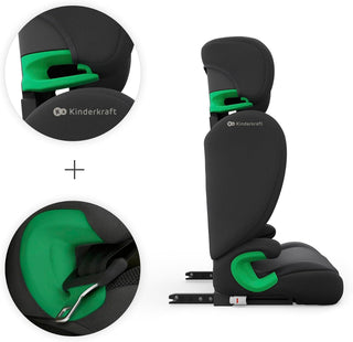 Kinderkraft JUNIOR FIX 2 PRO i-Size ISOFIX Child Car Seat 100-150cm Black