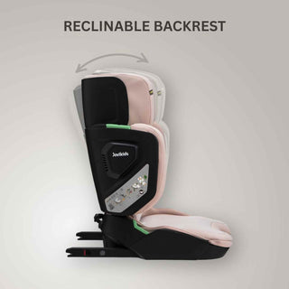 JoviKids Rober+ Folding i-Size Booster Car Seat 3–12 Years Rosewood