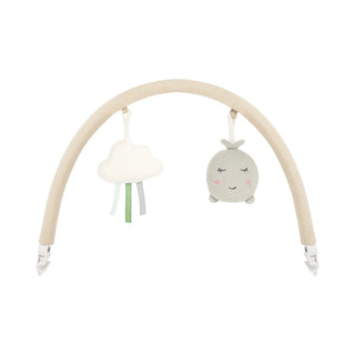 MoMi Kenani Baby Swing – Sand | Electric Rocker with Sounds 0–9kg