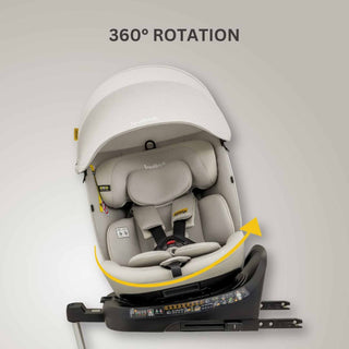 JoviKids Ranger 2 i-Size Car Seat with Leg Extension Cushion - Milkstone