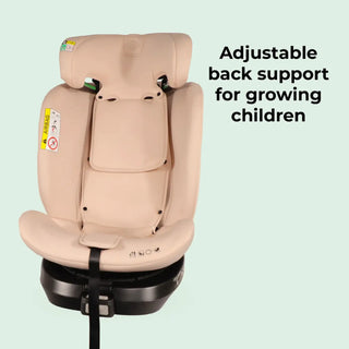 My Babiie Spin i-Size Car Seat - Pink Polka MBCSSPINSFPP