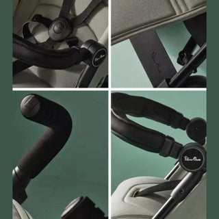 Silver Cross Pop Stroller – Lightweight, Birth to 22kg | One-Hand Fold, UPF 50+ Hood Sage