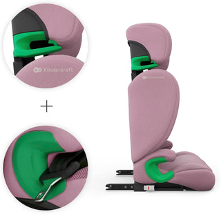 Kinderkraft JUNIOR FIX 2 PRO i-Size ISOFIX Child Car Seat 100-150cm Pink