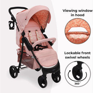 My Babiie MB30 Stroller - Pink Leopard