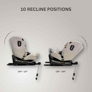 JoviKids Ranger 2 i-Size Car Seat with Leg Extension Cushion - Milkstone