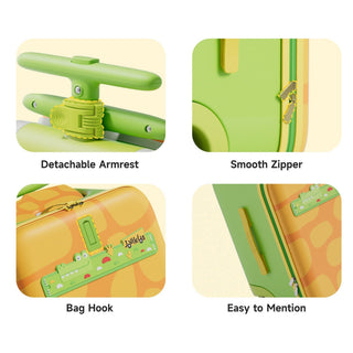 JoviKids 3-in-1 Ride On Luggage – JoyRide Kids Suitcase & Stroller - Green