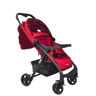 Joie Muze LX Lie-Flat Stroller with Footmuff – Cranberry Birth to 15kg