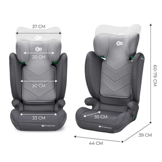 Kinderkraft I-Spark Group 2/3 R129 i-Size Car Seat - Grey