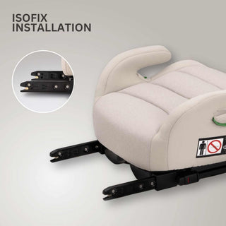 JoviKids Ohho+ i-Size Booster Seat with ISOFIX and Cup Holder 6–12 Years - Milkstone