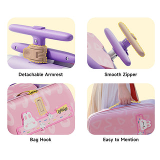 JoviKids 3-in-1 Ride On Luggage – JoyRide Kids Suitcase & Stroller - Pink