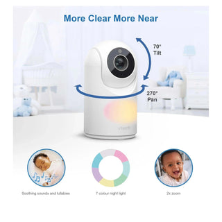 VTech VM3263 2.8" Video Baby Monitor with Night Light – White