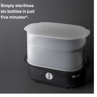 Tommee Tippee Black Supersteam Electric Steam Steriliser
