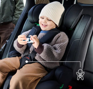 Kinderkraft SAFETY FIX 3 PRO i-Size ISOFIX Child Car Seat 76-150cm - Black