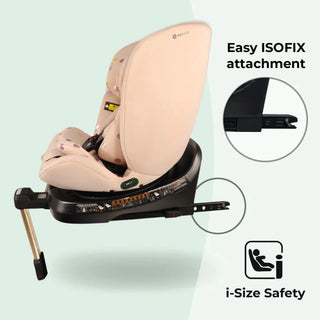 My Babiie Spin i-Size Car Seat - Pink Polka MBCSSPINSFPP