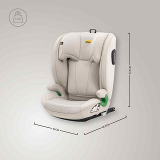 JoviKids Leon ISOFIX Booster Car Seat R129 i-Size Group 2/3 15 Months to 12 Years Milkstone