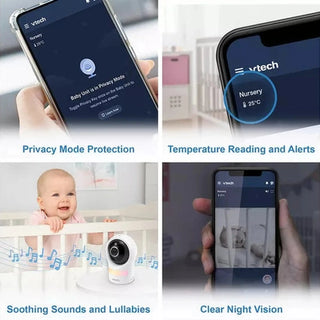 VTech RM9761 Pan & Tilt Smart Video Baby Monitor – White