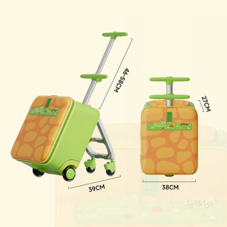 JoviKids 3-in-1 Ride On Luggage – JoyRide Kids Suitcase & Stroller - Green