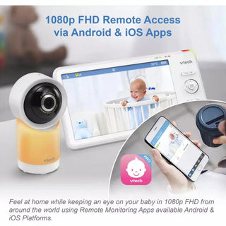 VTech RM7766HD Smart Pan & Tilt Baby Monitor – 7 Inch Display