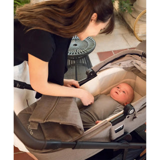 Nuna MIXX Next Series Compact Baby Carry Cot with Soft Mattress Cover - Caviar Black