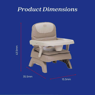 Chicco Bento Booster Seat with Removable Tray – Compact Travel Booster 6m–3y Vanilla